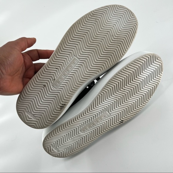 John Richmond black white studded athletic shoes size 10 - Picture 15 of 15